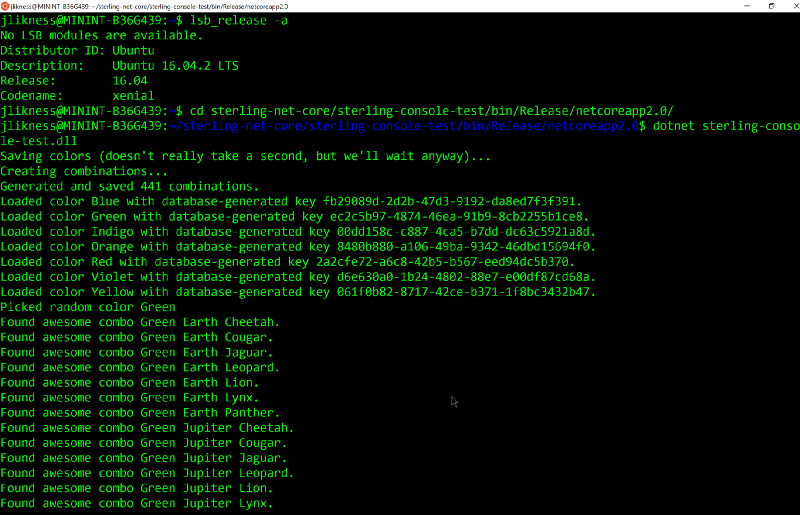 Sterling Running on Ubuntu Linux