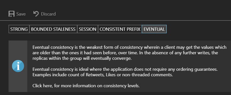 Choosing eventual consistency