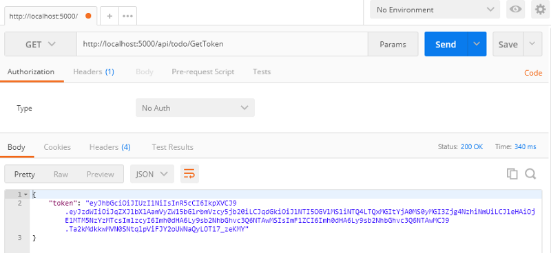 Generating the token