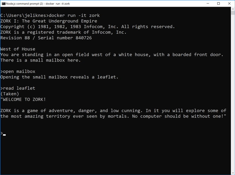 Zork gameplay