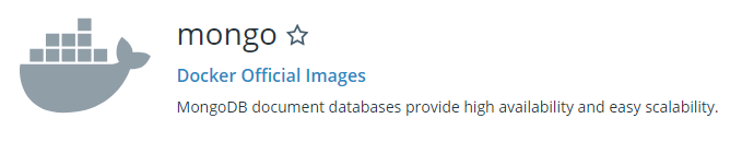 Official Mongo Docker Image