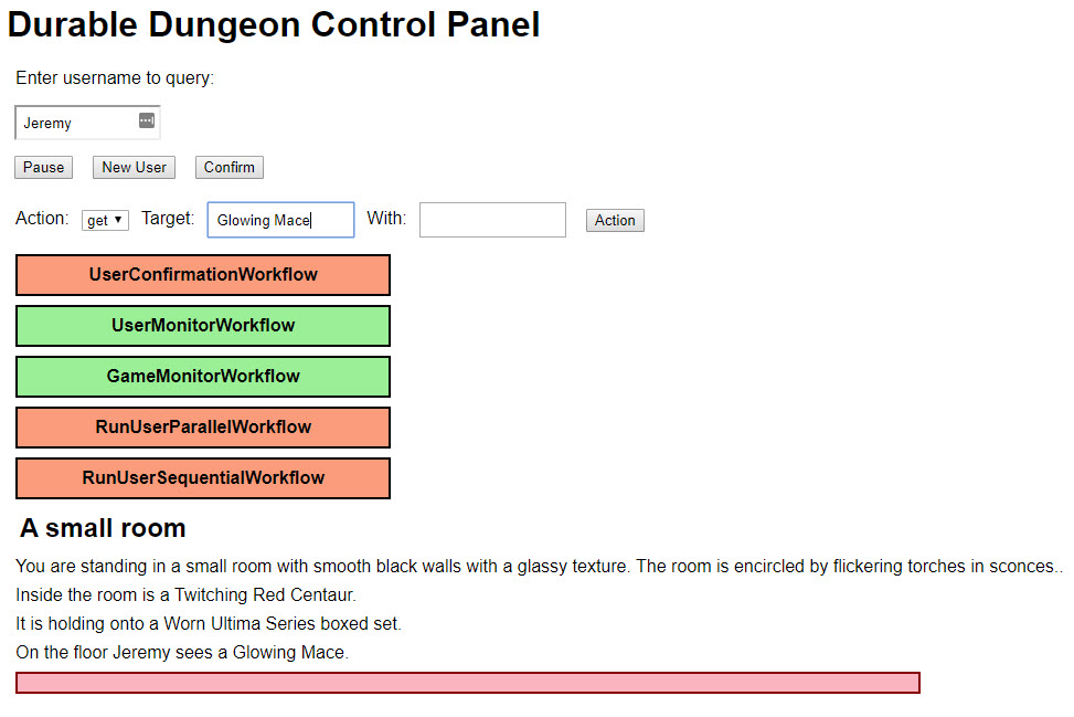 The durable dungeon front end